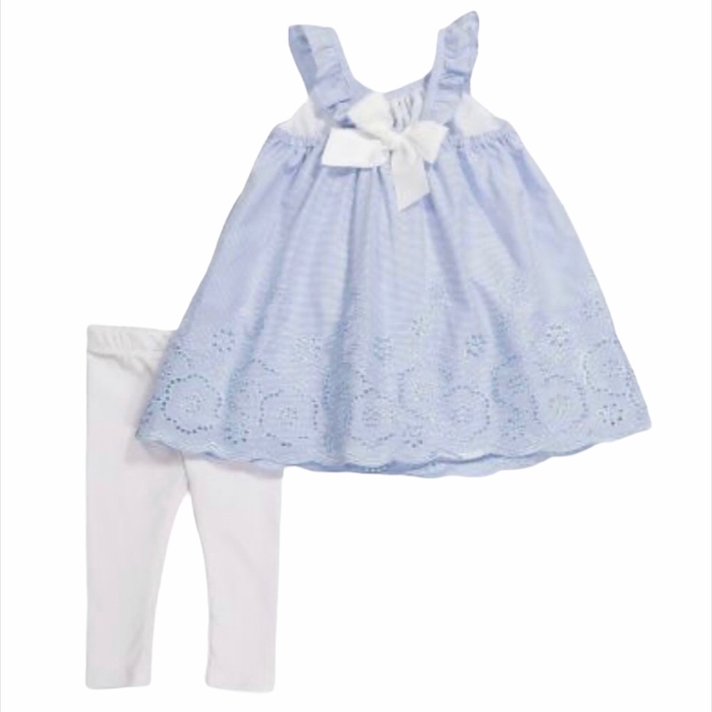 NWOT Tahari Baby Dress & Leggings Set